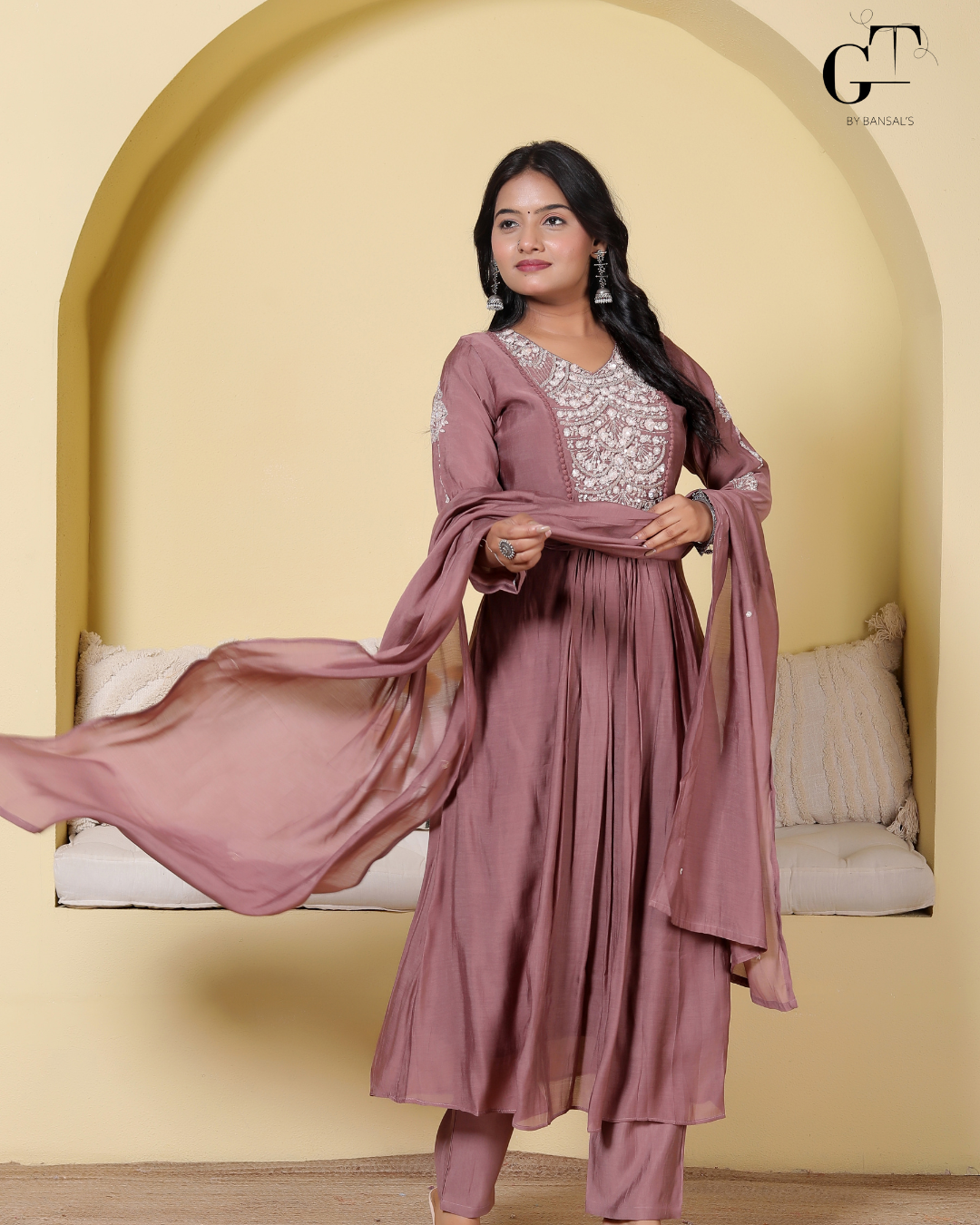 Rani Zoya Anarkali Set