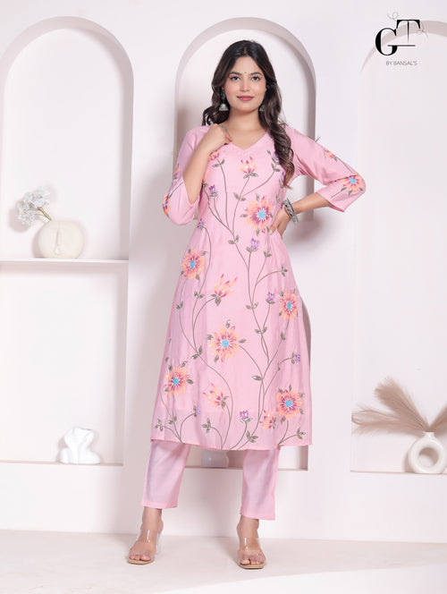 Blush Marigold Co-Ord Kurti !