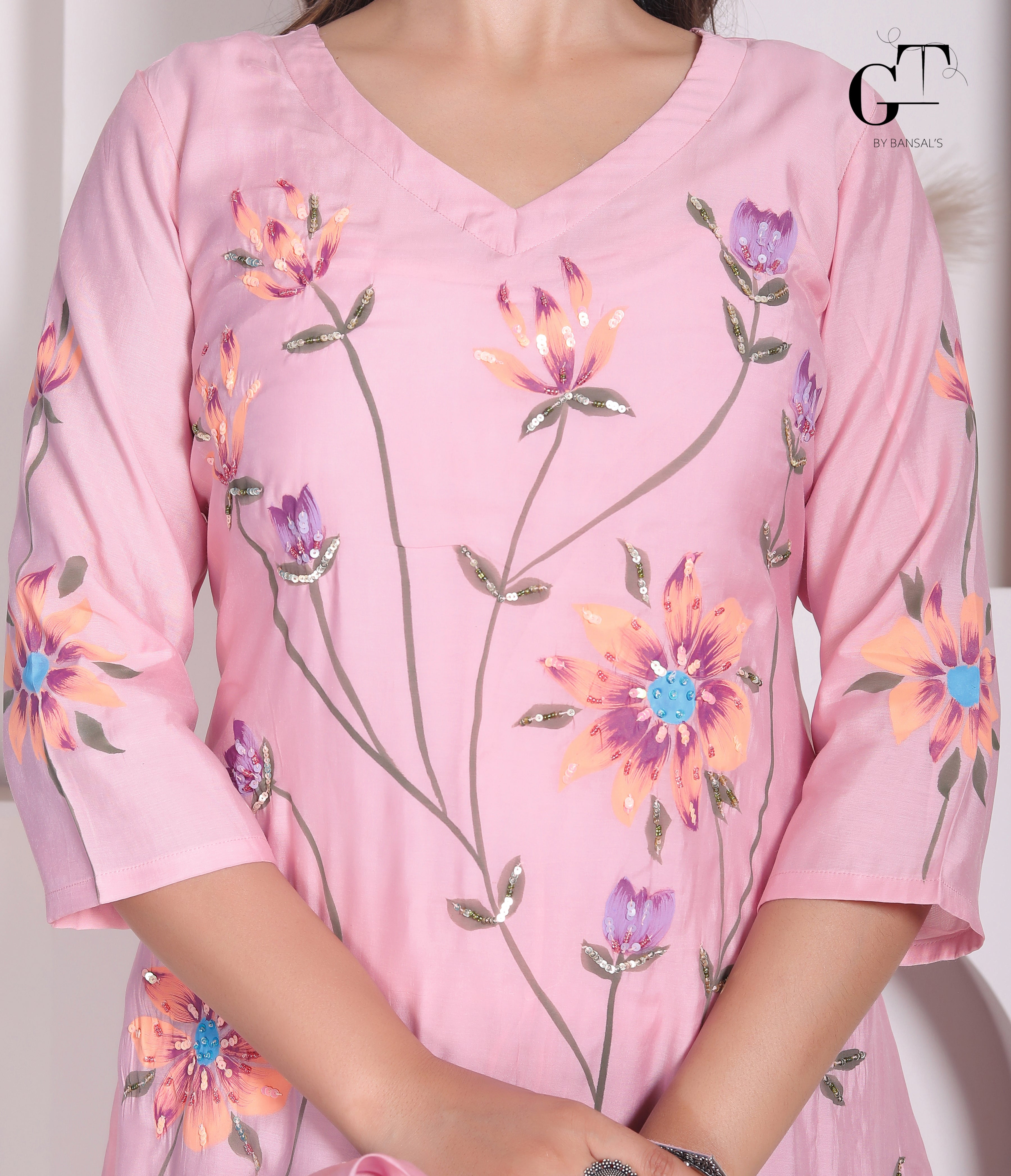 Blush Marigold Co-Ord Kurti !