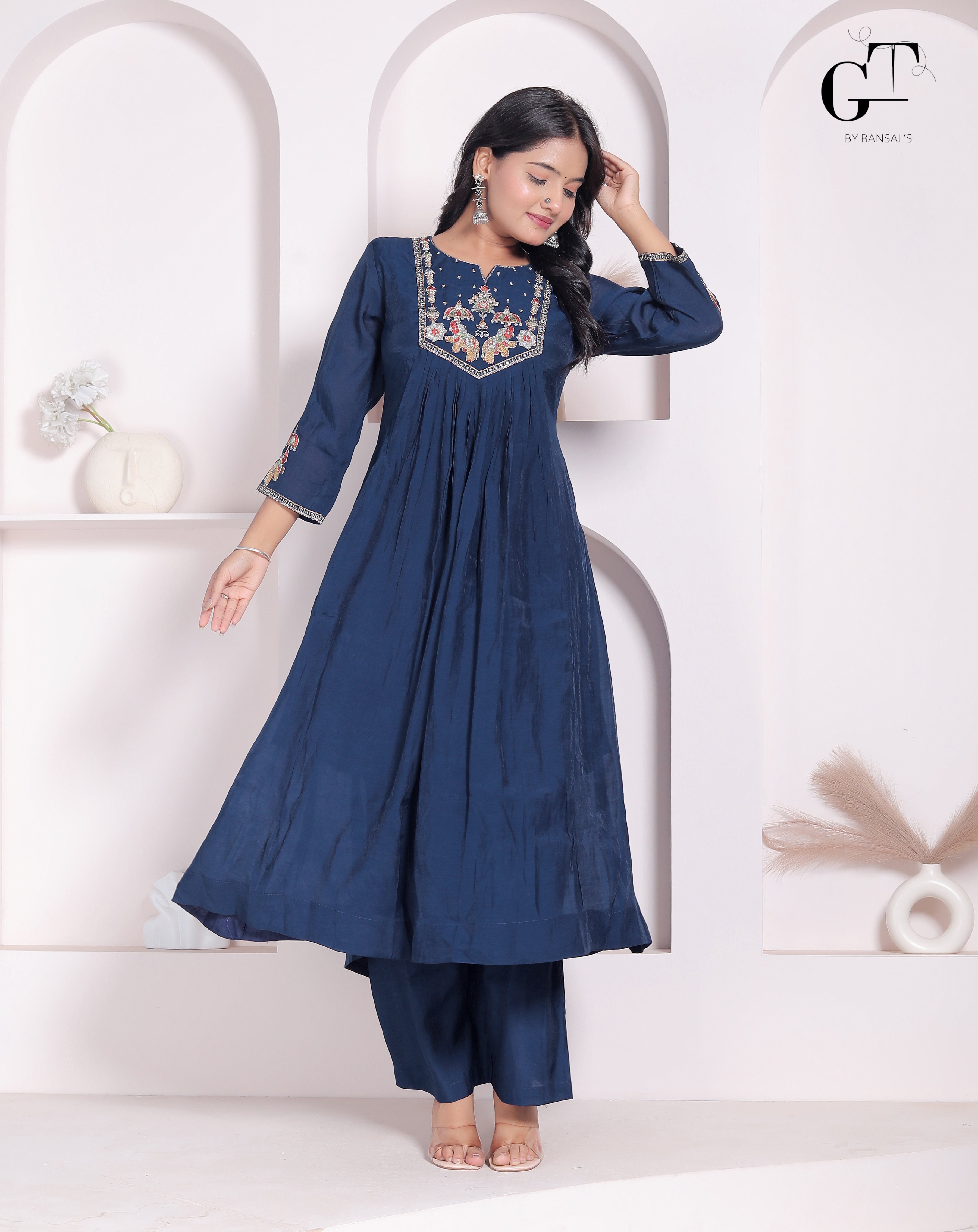 Rajwadi Peacock Suit