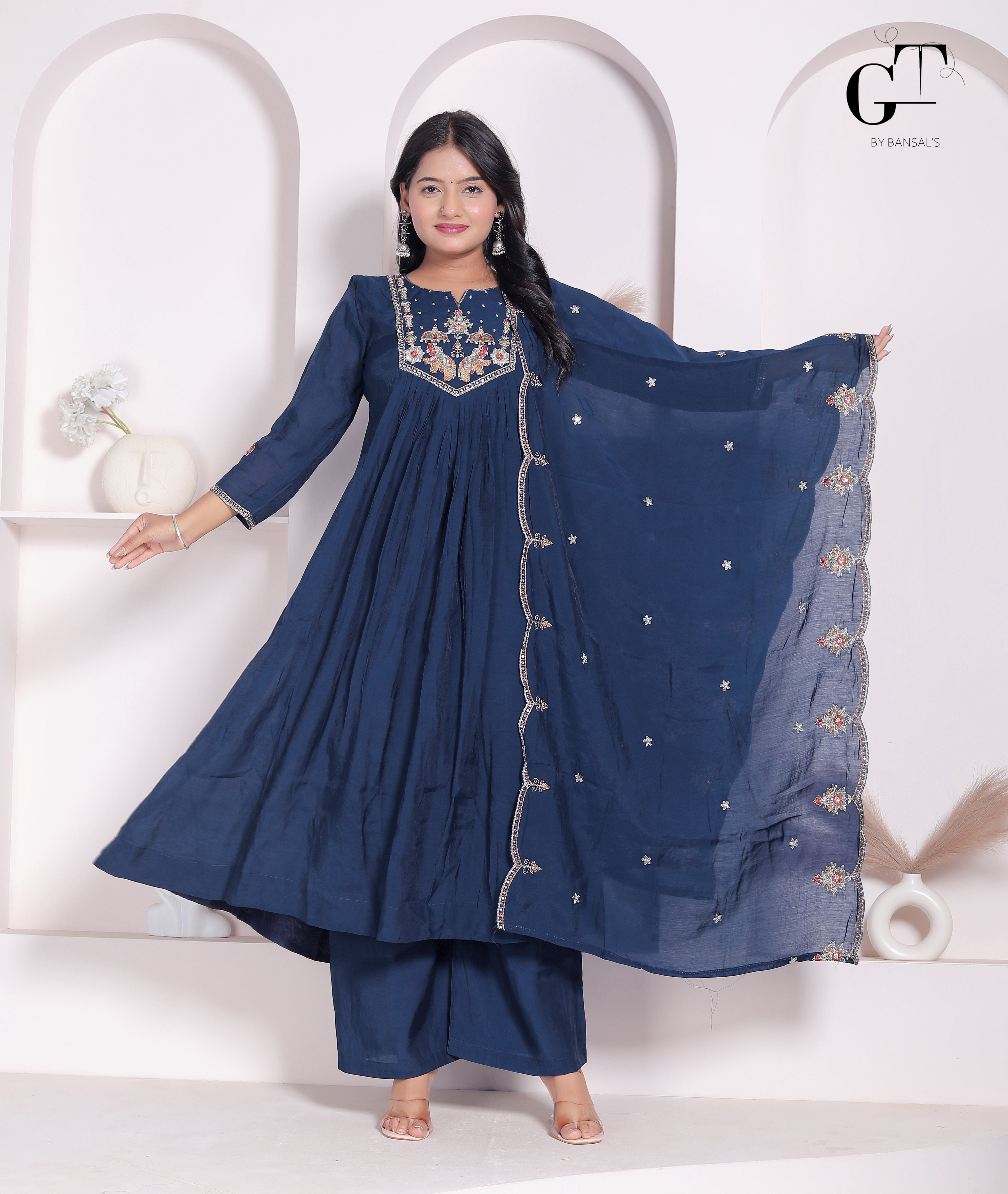 Rajwadi Peacock Suit