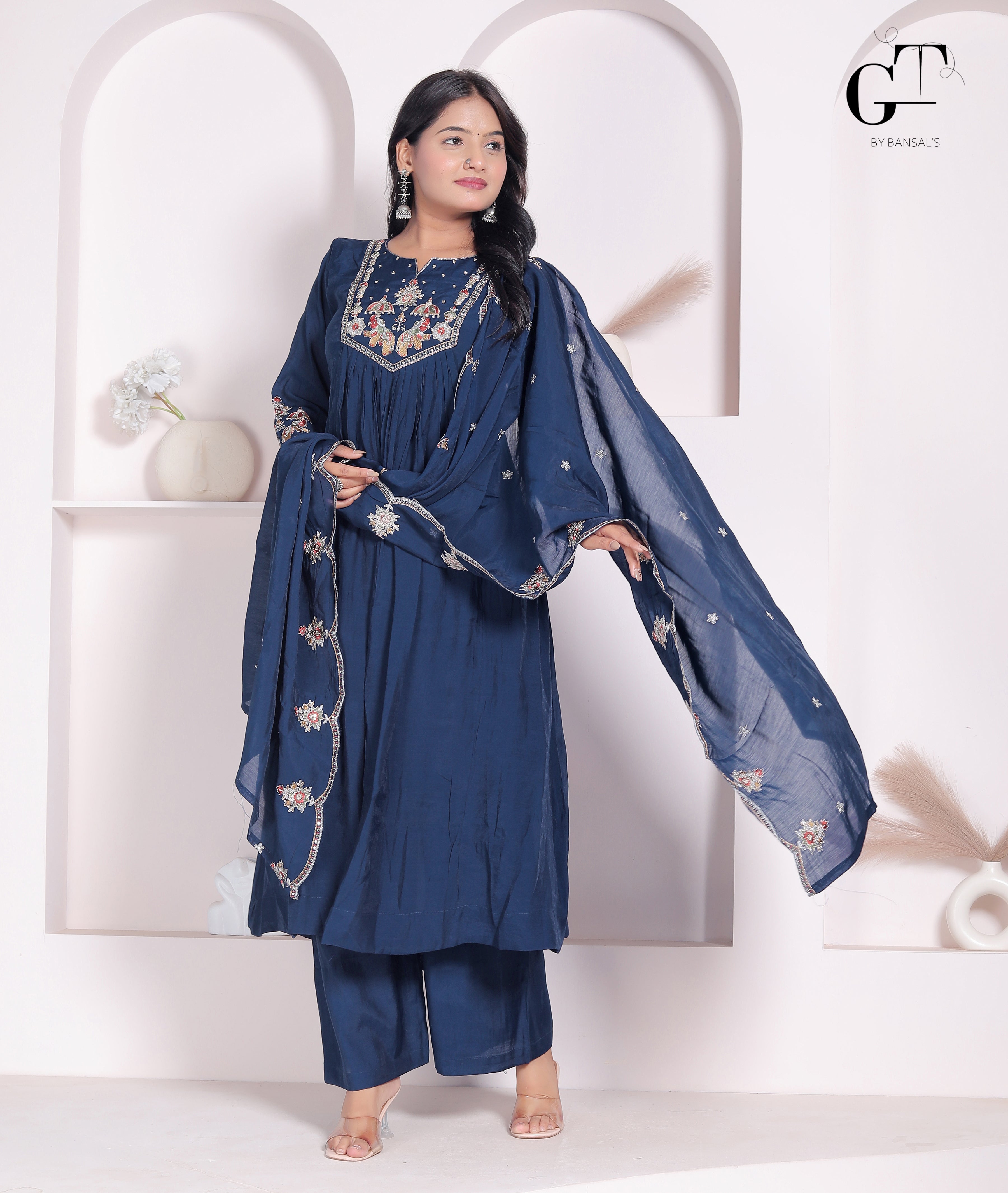 Rajwadi Peacock Suit