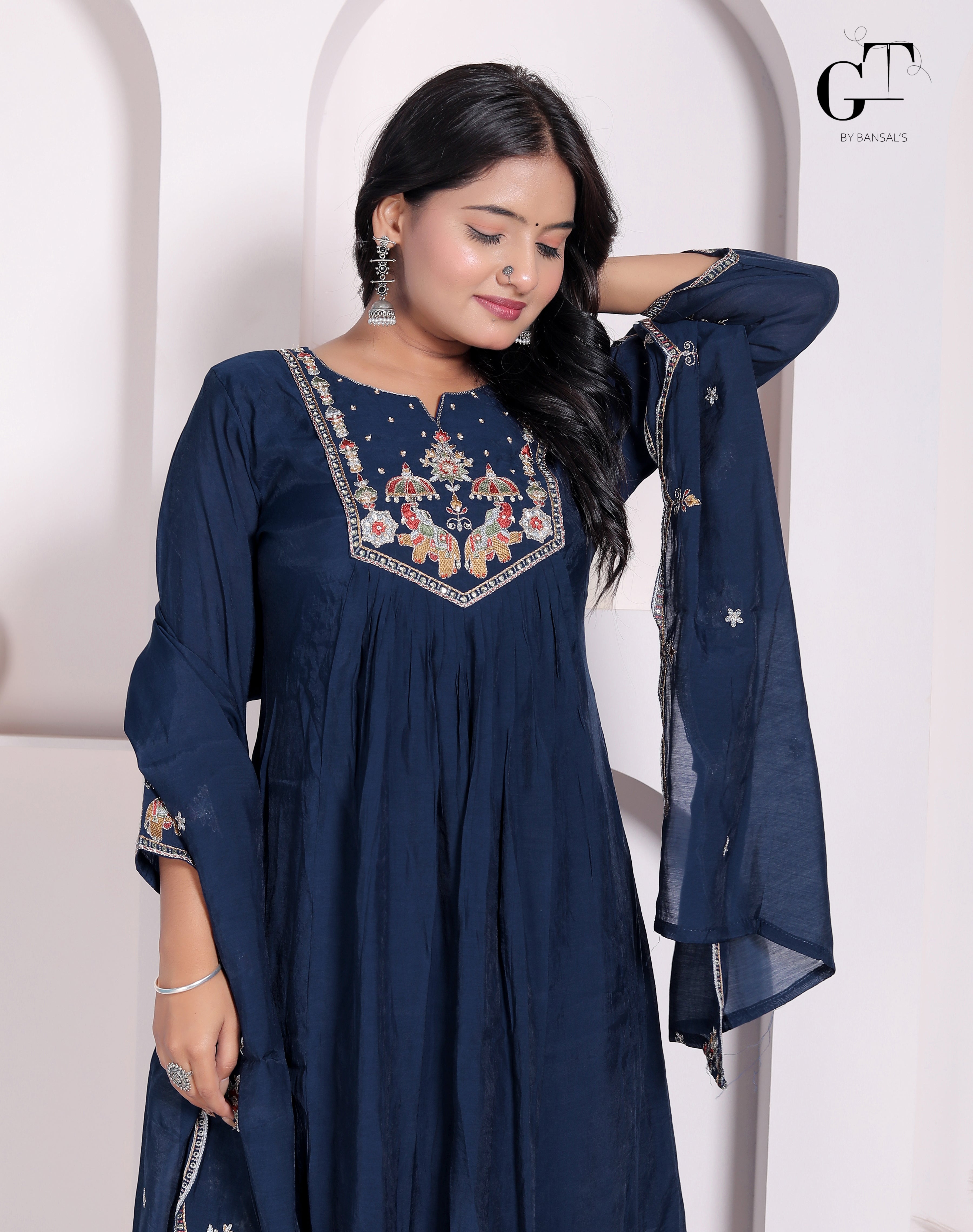 Rajwadi Peacock Suit