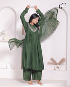 Emerald Noor Sharara Set