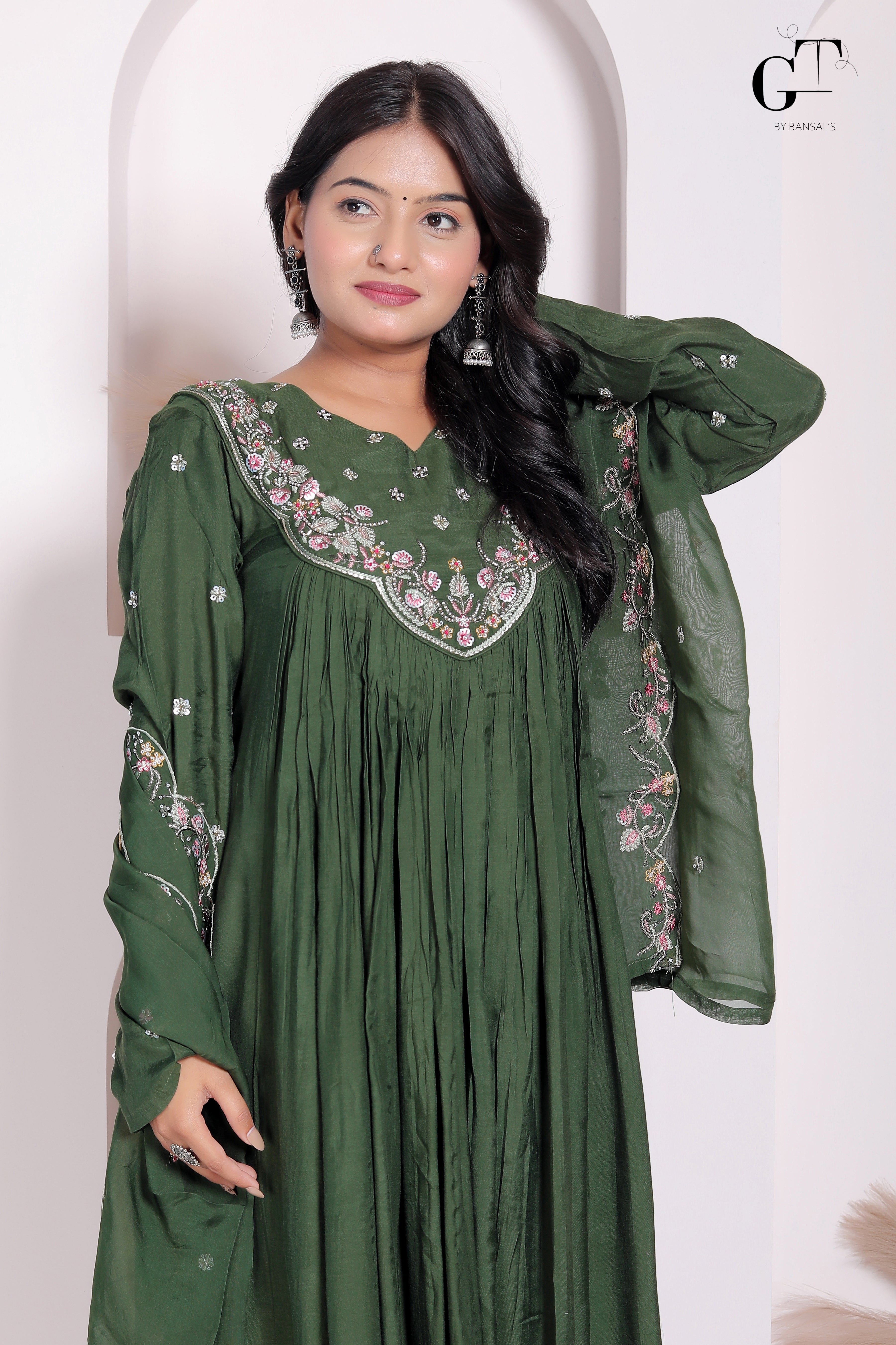 Emerald Noor Sharara Set