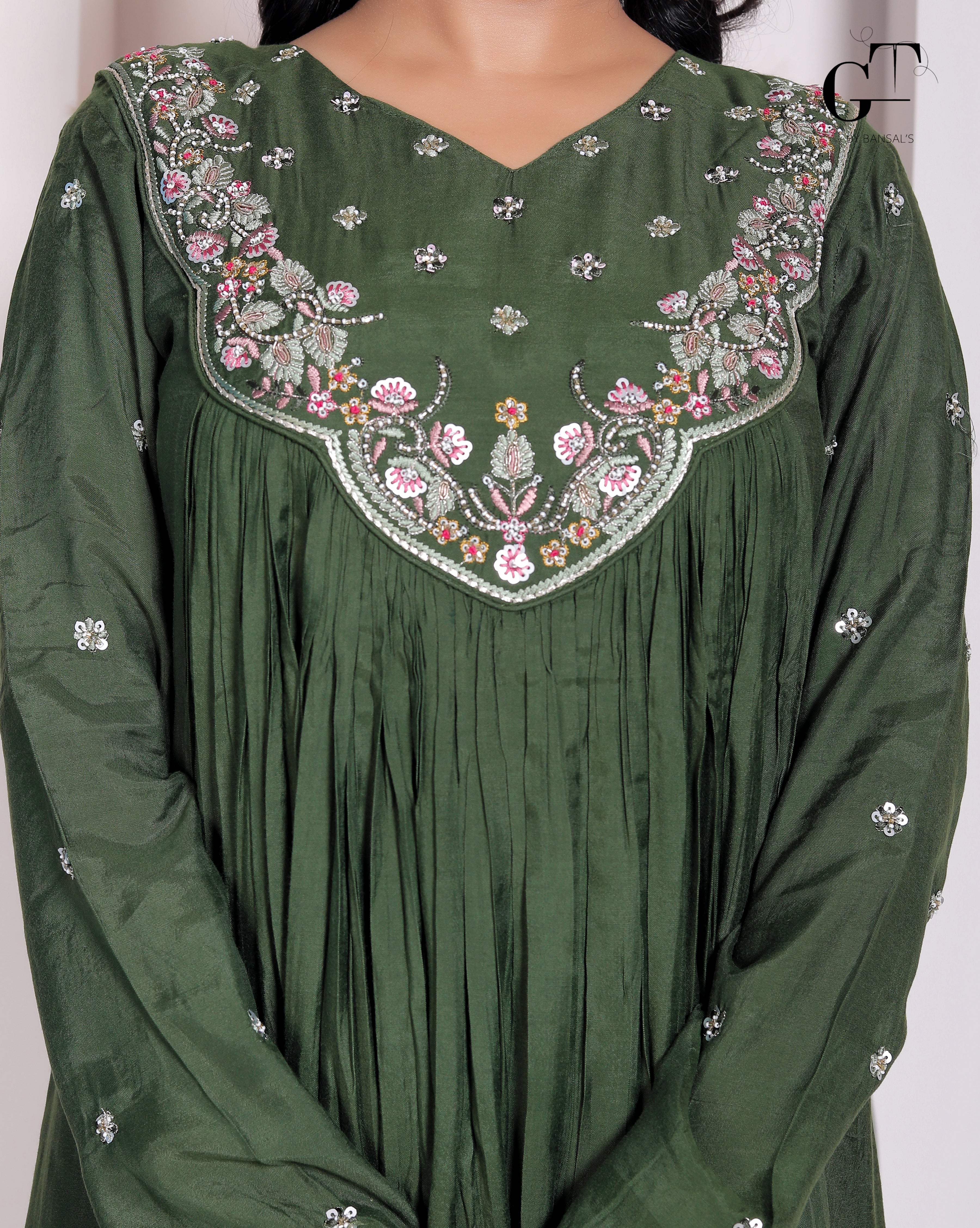 Emerald Noor Sharara Set