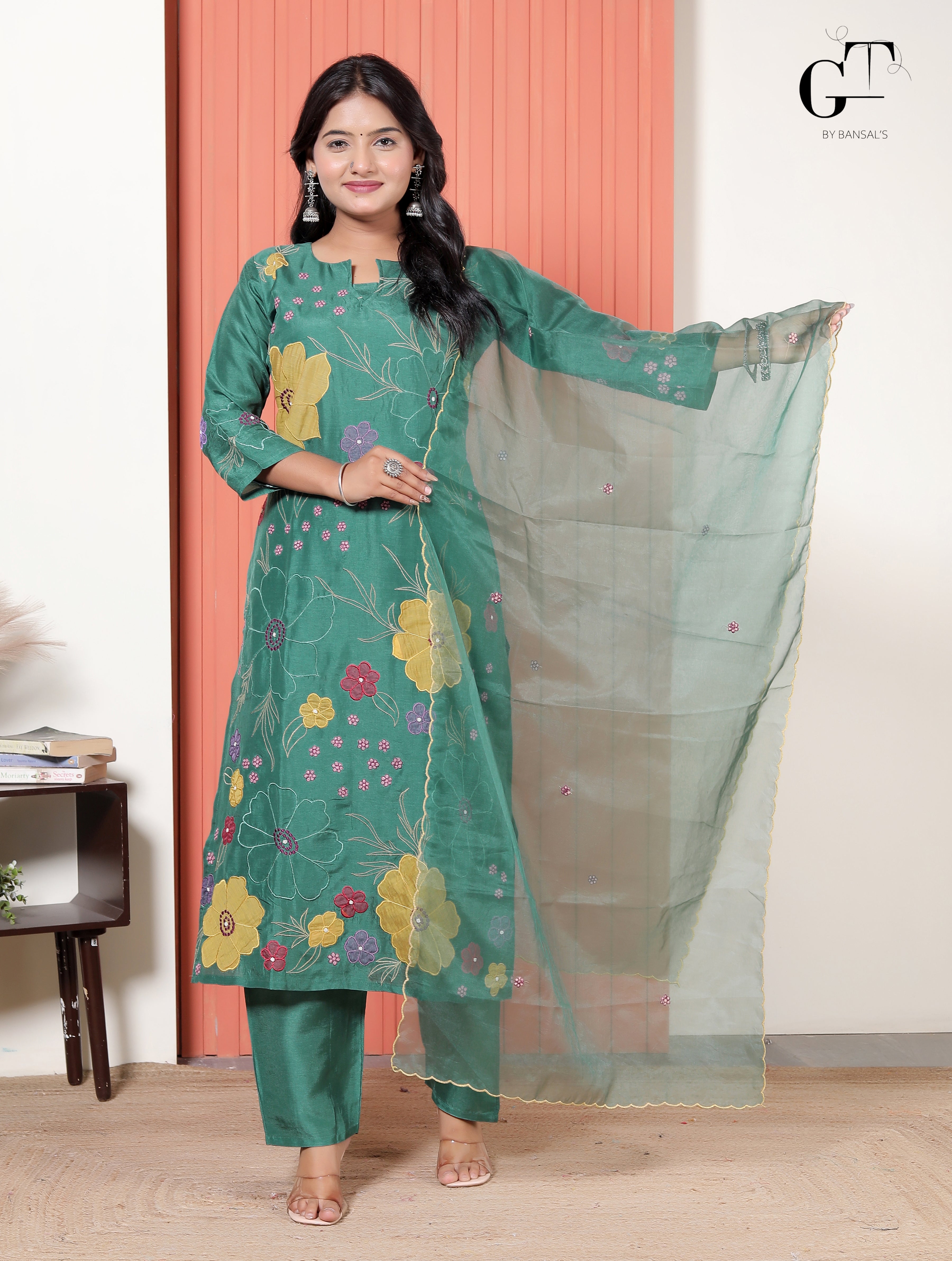 Green Meadow Bloom Suit