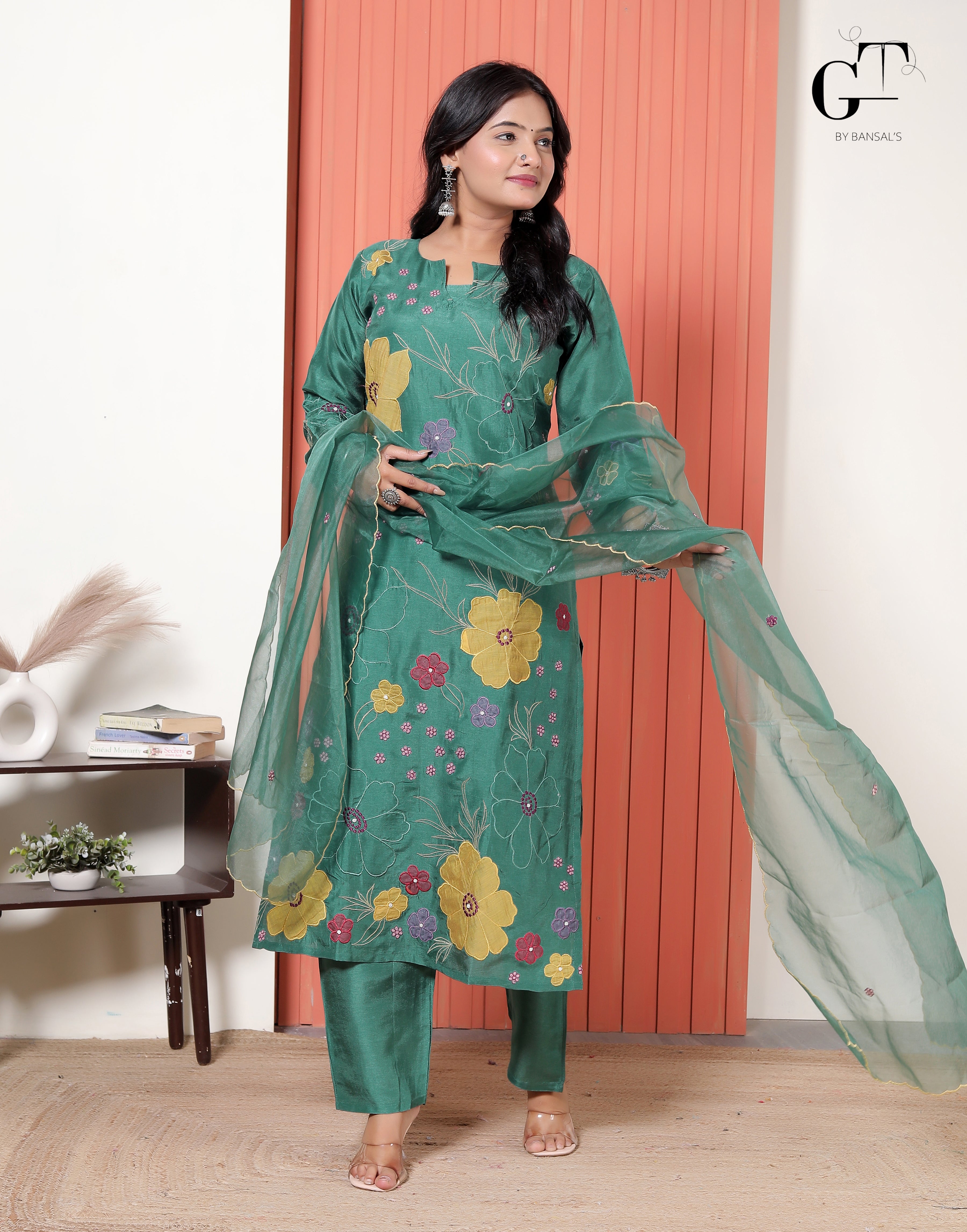 Green Meadow Bloom Suit