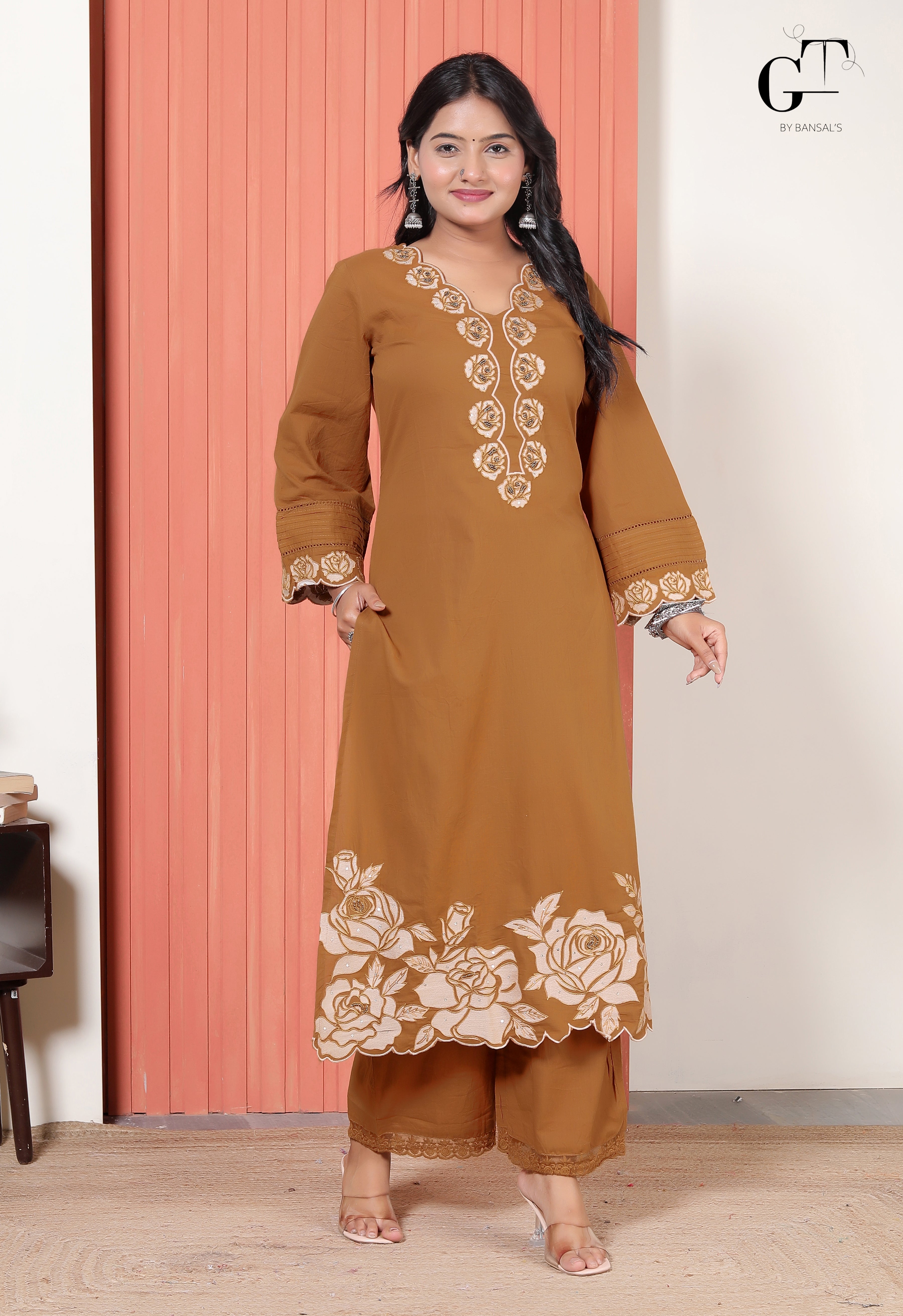 Mustard Gulnaar Kurti Set