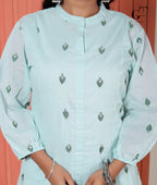 Mint Buti Kurti Set