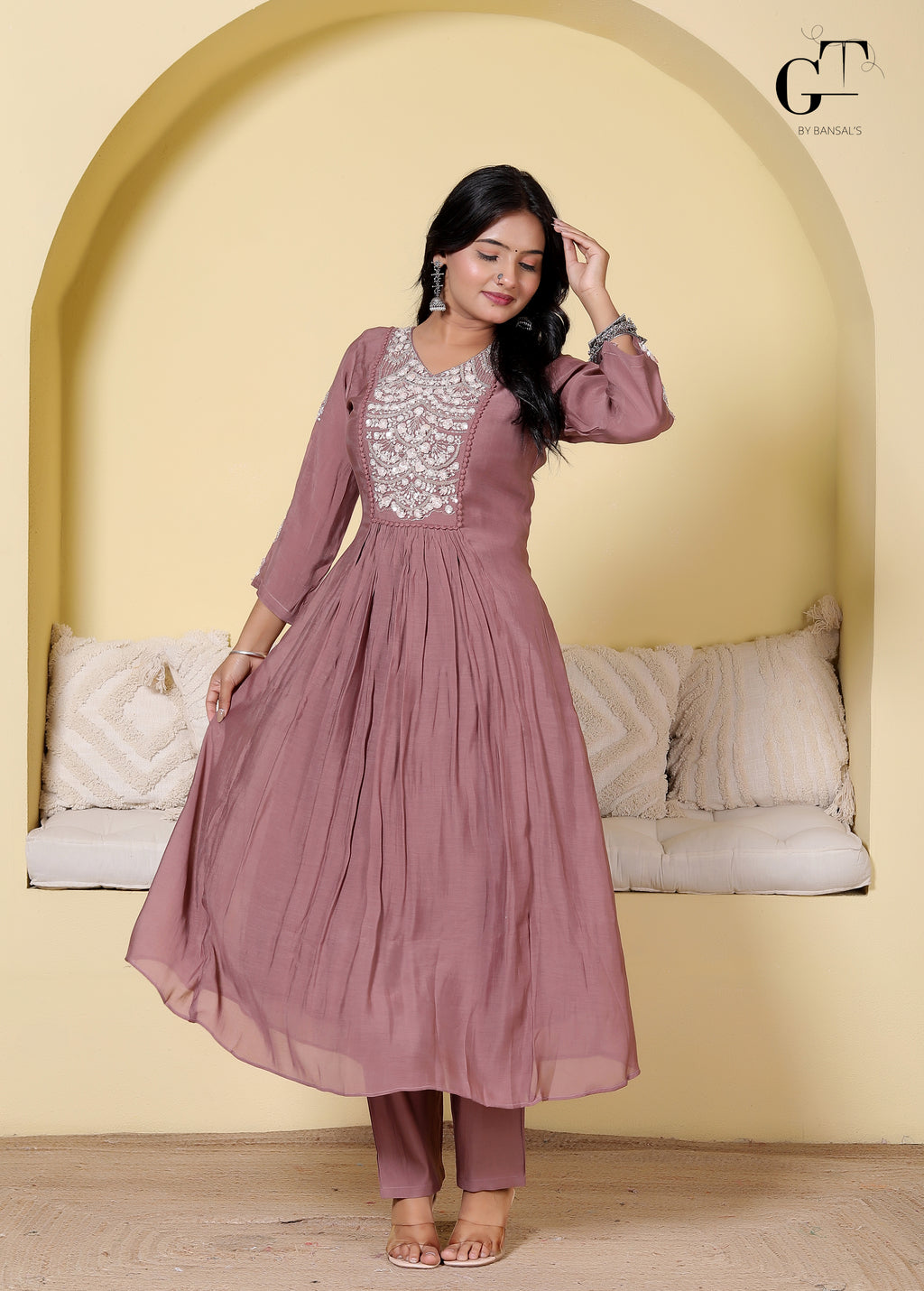 Rani Zoya Anarkali Set