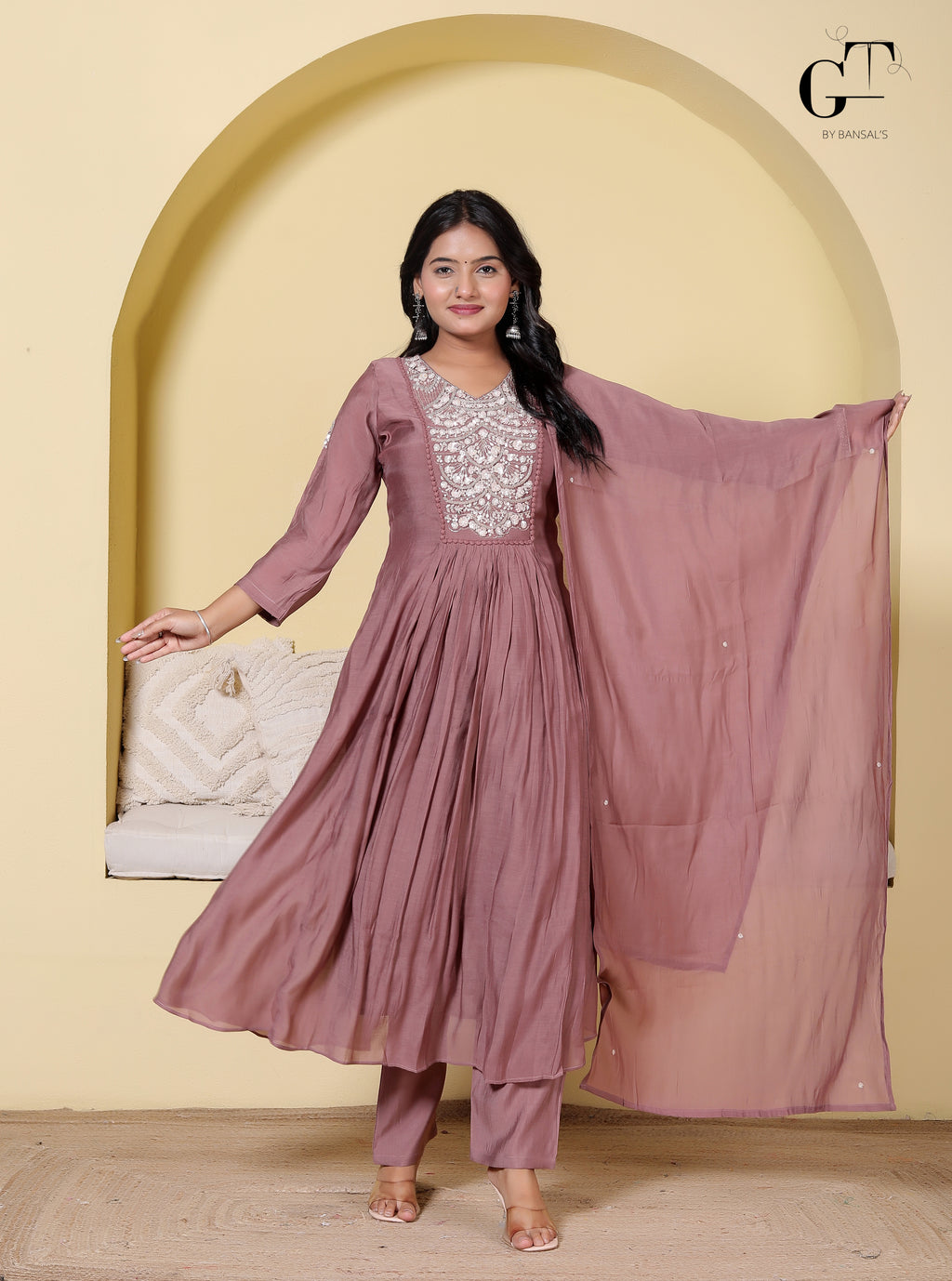 Rani Zoya Anarkali Set