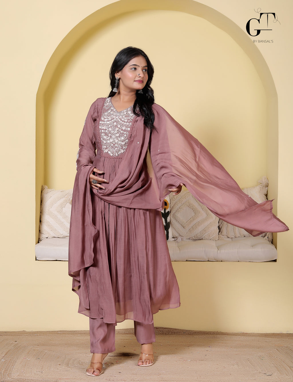 Rani Zoya Anarkali Set