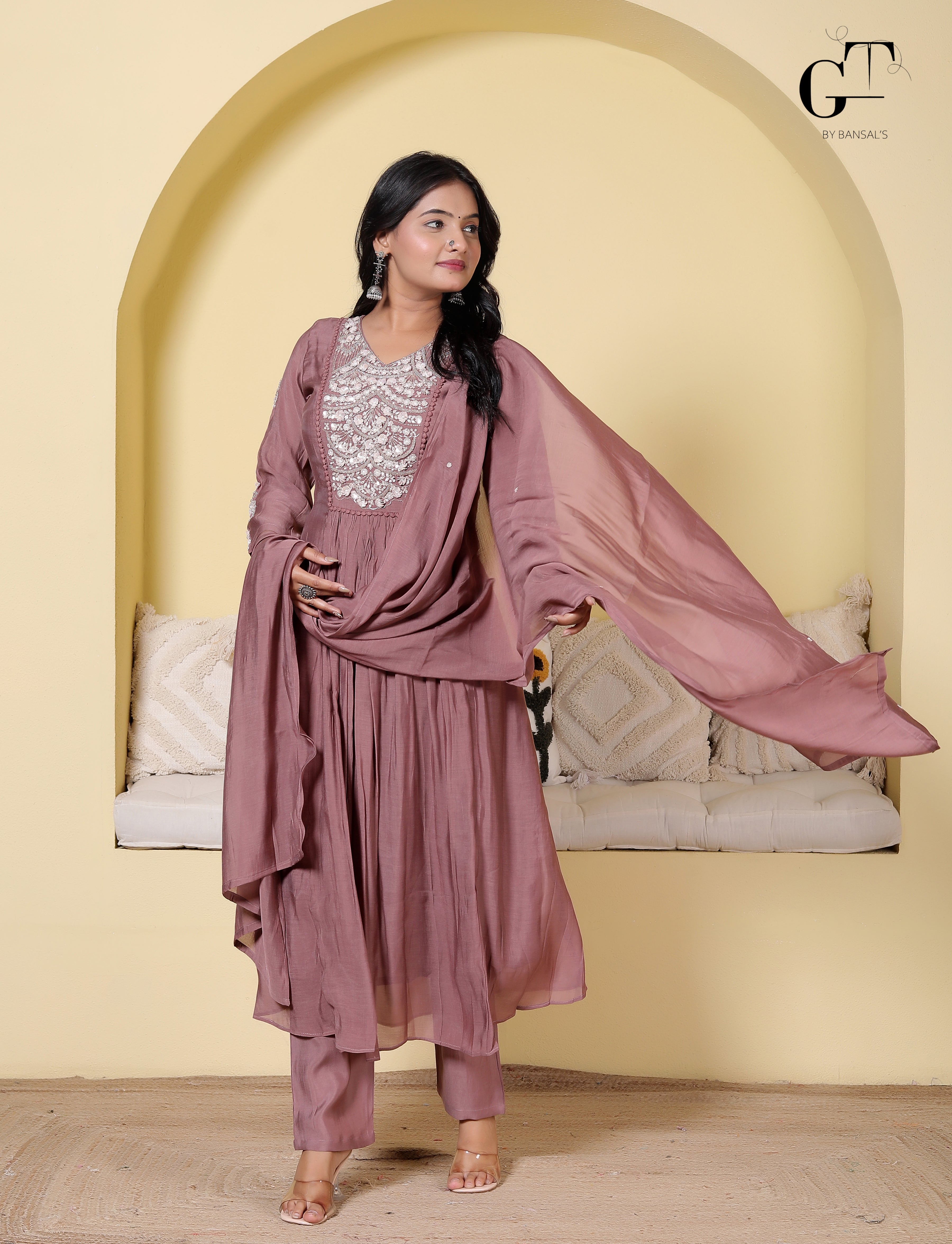 Rani Zoya Anarkali Set