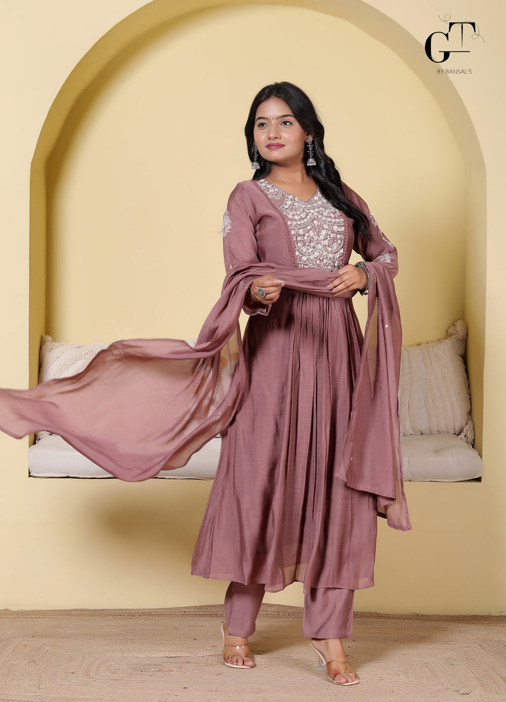 Rani Zoya Anarkali Set