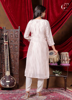 Rosewater Bloom Kurti Set