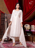 Rosewater Bloom Kurti Set