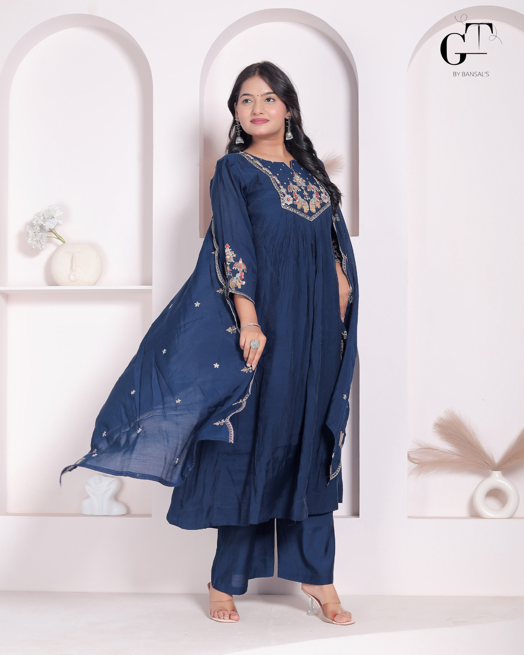 Rajwadi Peacock Suit